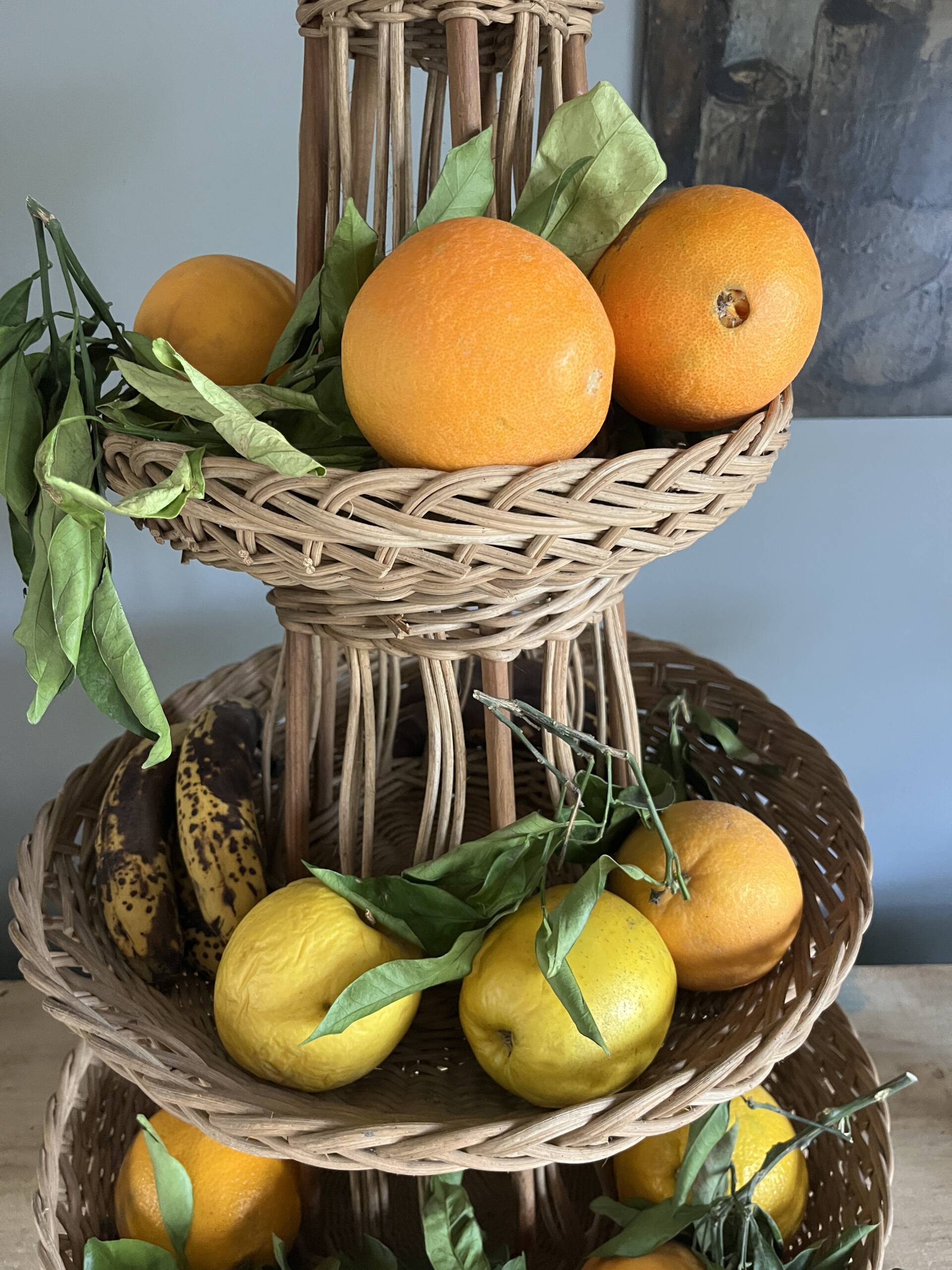 Grande panière en rotin – Image 2