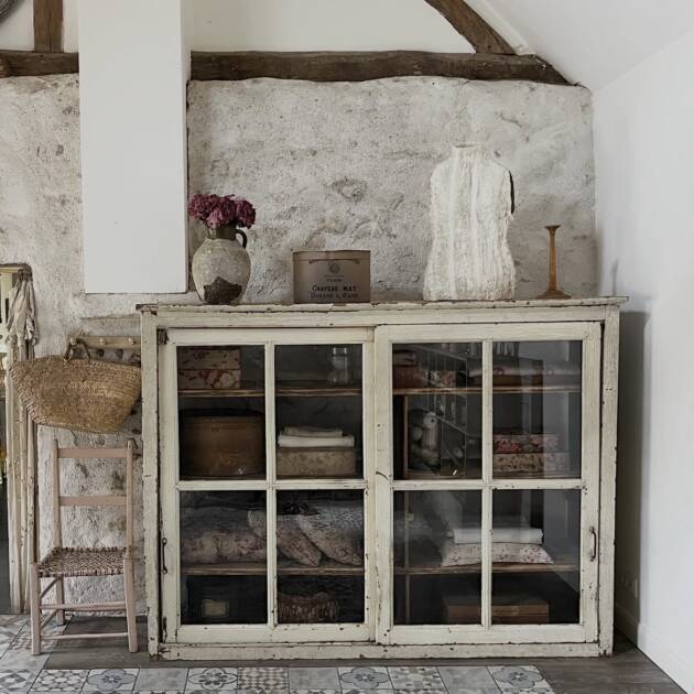 Ancienne vitrine de commerce